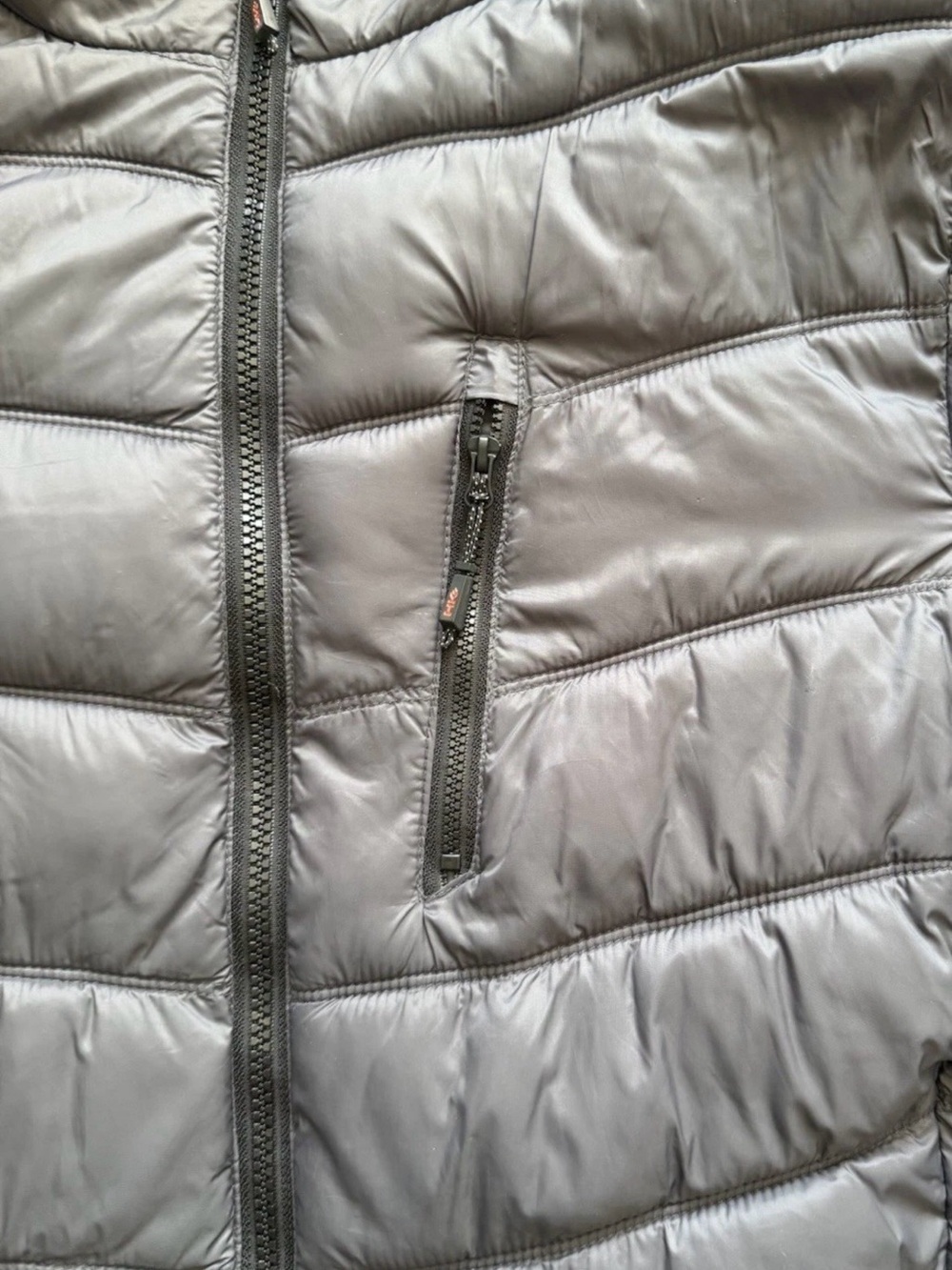 Hawke & Co Men’s S Hooded Quilted Lightweight Puffer Jacket Charcoal Gray EUC - Picture 4 of 9